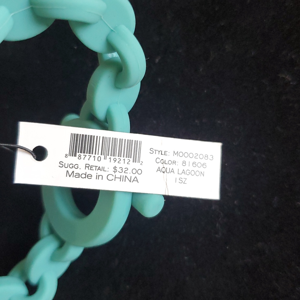 Marc By Marc Jacobs Silicone Bracelet/Aqua Lagoon - Picture 8 of 10